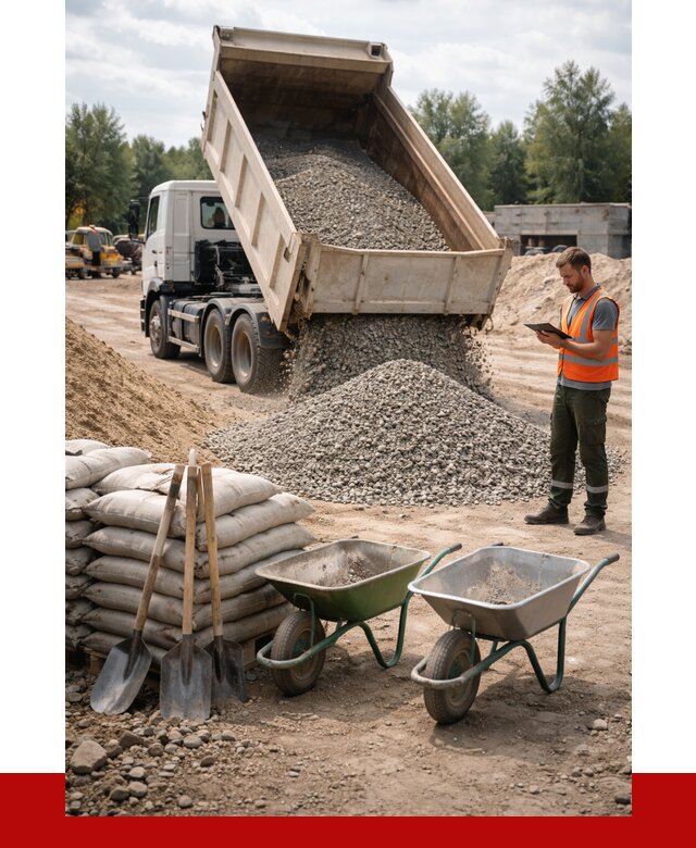 Доставка нерудных материалов в Елабуге от 1215 руб. | ПРОНЕРУДЛбг