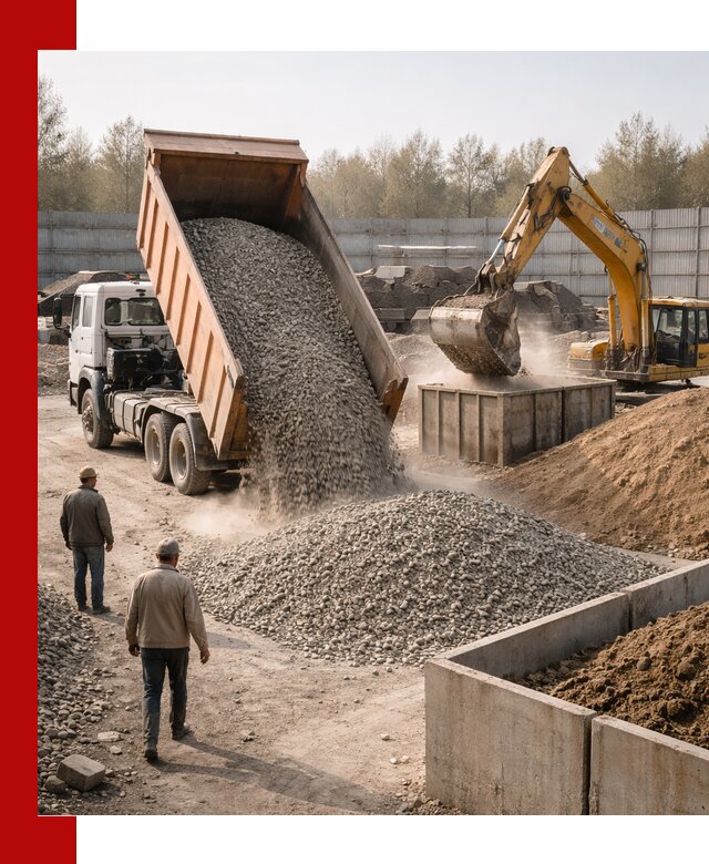 Доставка нерудных материалов с погрузкой и разгрузкой в Елабуге