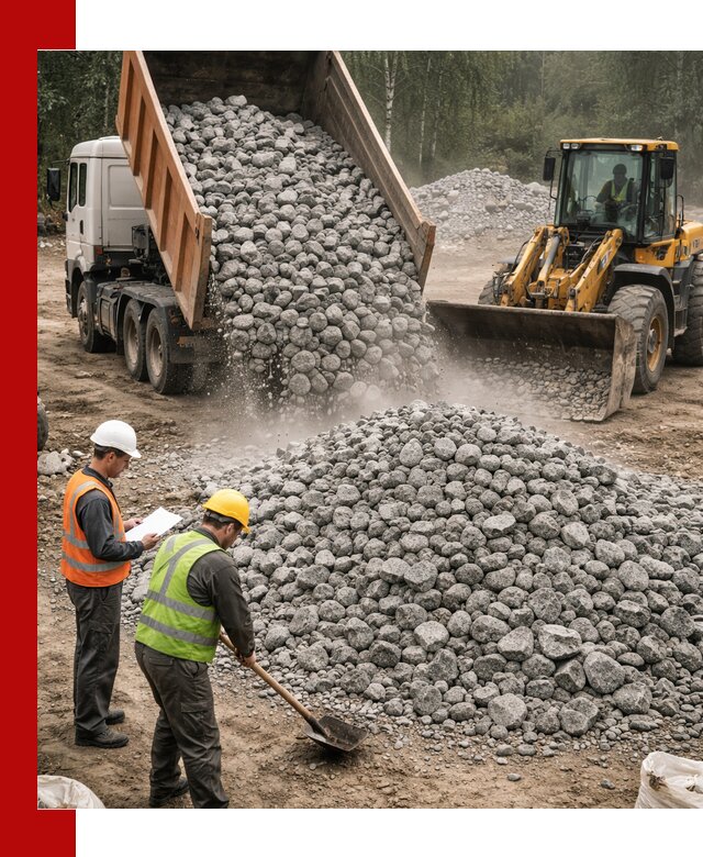 Гранитный щебень фракция 70-150 доставка в Елабуге