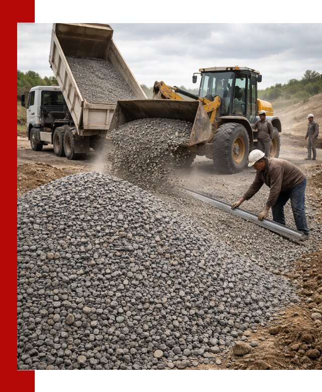 Гравийный щебень фракция 5-20 с доставкой в Елабуге