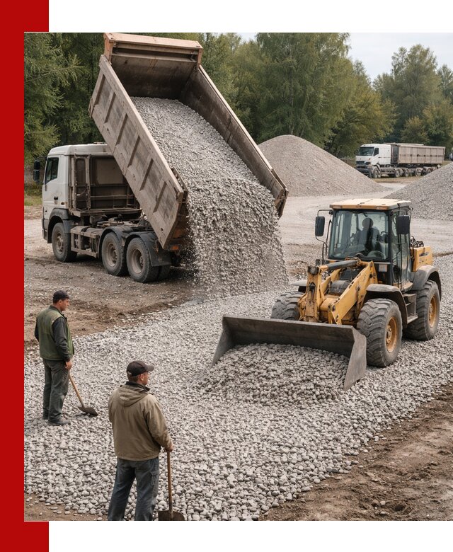 Купить гравийный щебень фракция 20-40 в Елабуге с доставкой