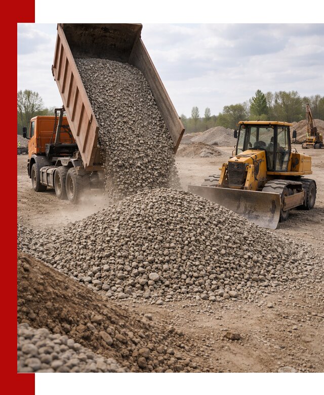 Доставка гравийного щебня фракции 40-70 в Елабуге