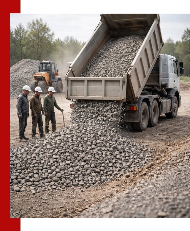 Доставка гравийного щебня фракции 70-120 в Елабуге