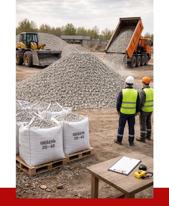 Известняковый щебень 20-40 в Елабуге от 2127 р. ПРОНЕРУДЛбг