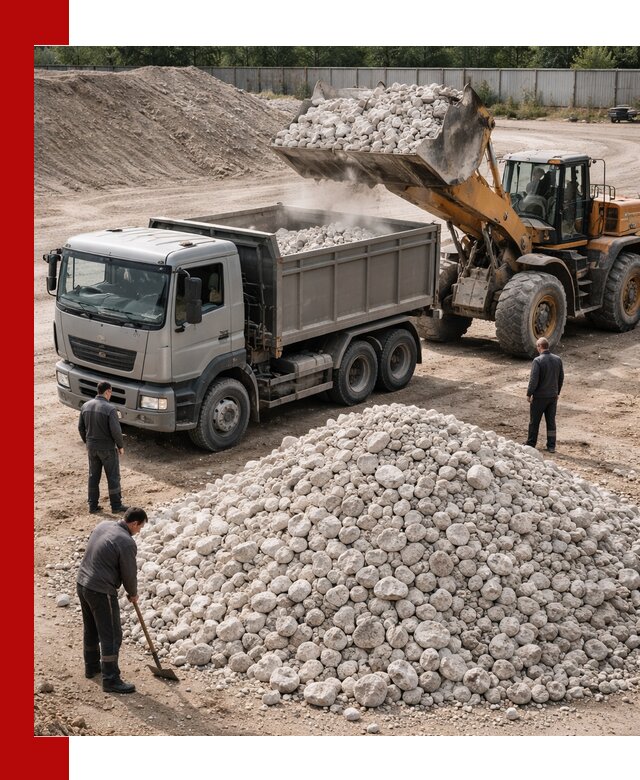 Известняковый щебень фракция 70–150 с доставкой в Елабуге