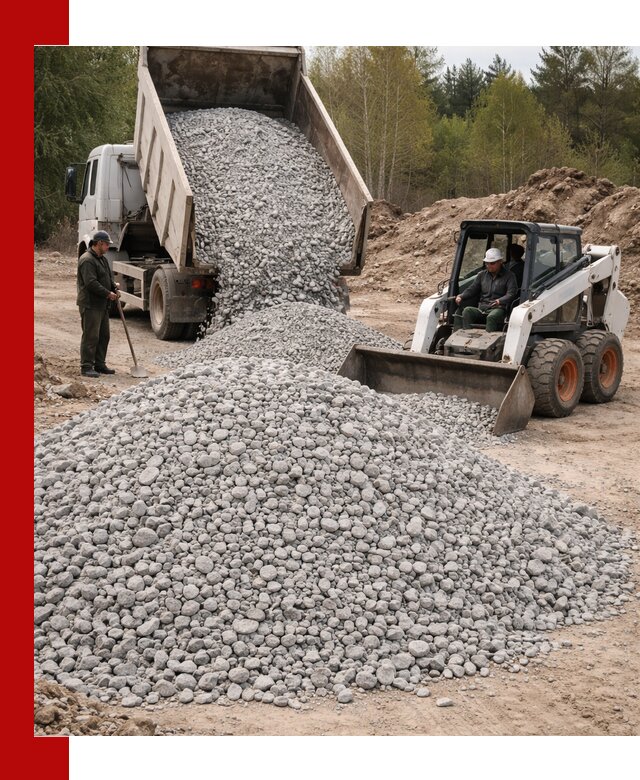 Доставка доломитового щебня в Елабуге напрямую от карьера