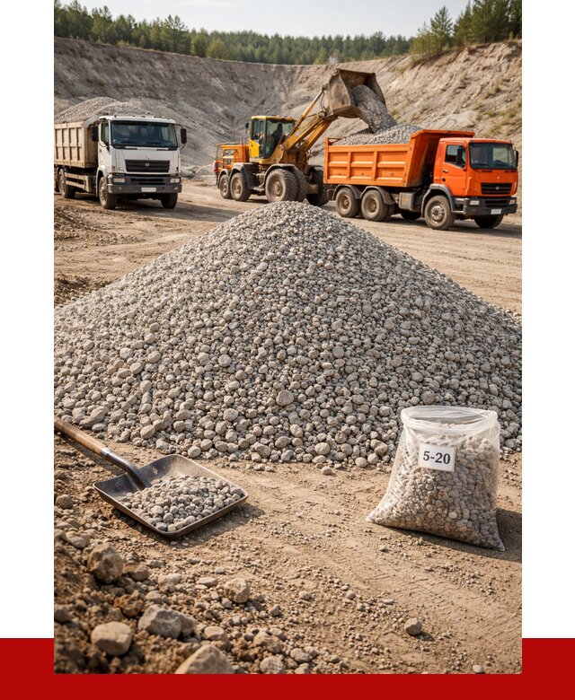 Доломитовый щебень фр. 5-20 в Елабуге от 4254 р. | ПРОНЕРУДЛбг