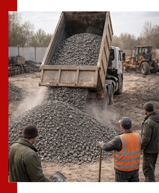 Доставка шлакового щебня в удобные сроки по выгодной цене в Елабуге