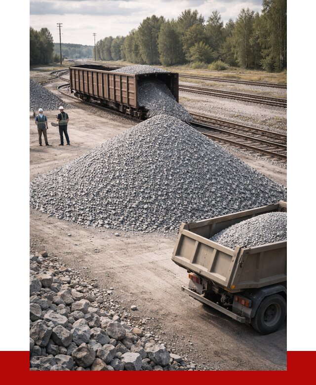 Железнодорожный щебень 20-60 в Елабуге от 1722 р. | ПРОНЕРУДЛбг