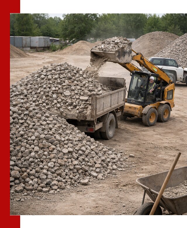 Доставка вторичного щебня в Елабуге для строительных работ