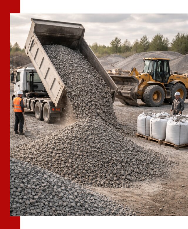 Бетонный щебень фракция 5–20 с доставкой в Елабуге