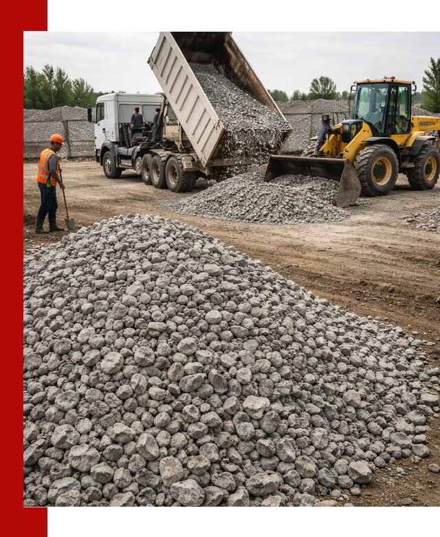 Доставка бетонного щебня фракции 40-70 в Елабуге