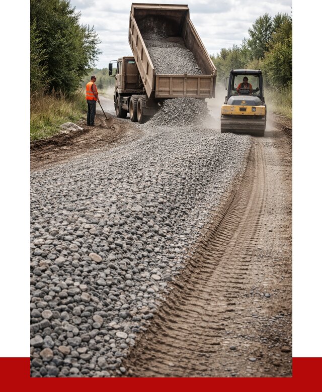 Щебень для отсыпки дороги в Елабуге от 2735 р. ПРОНЕРУДЛбг