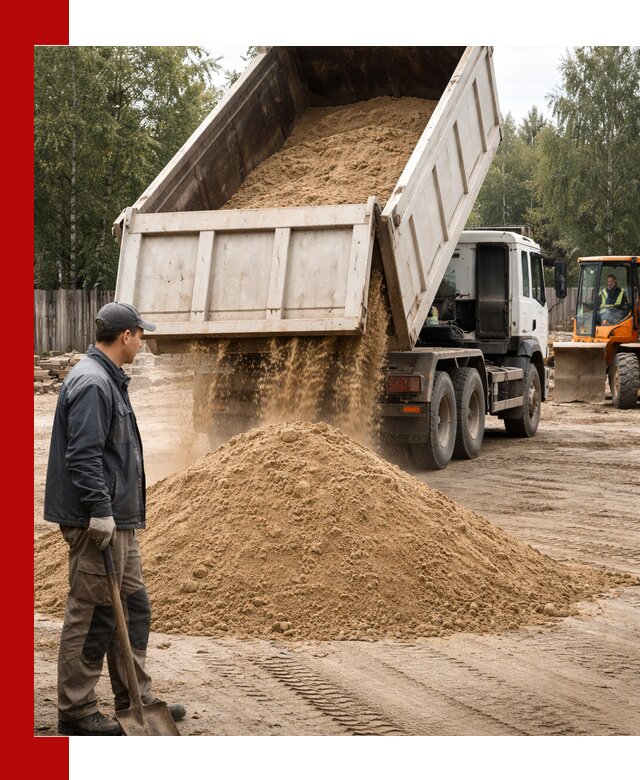 Доставка и продажа песка с разгрузкой в Елабуге
