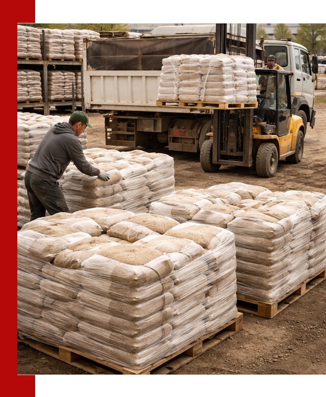 Карьерный песок в мешках с доставкой в Елабуге