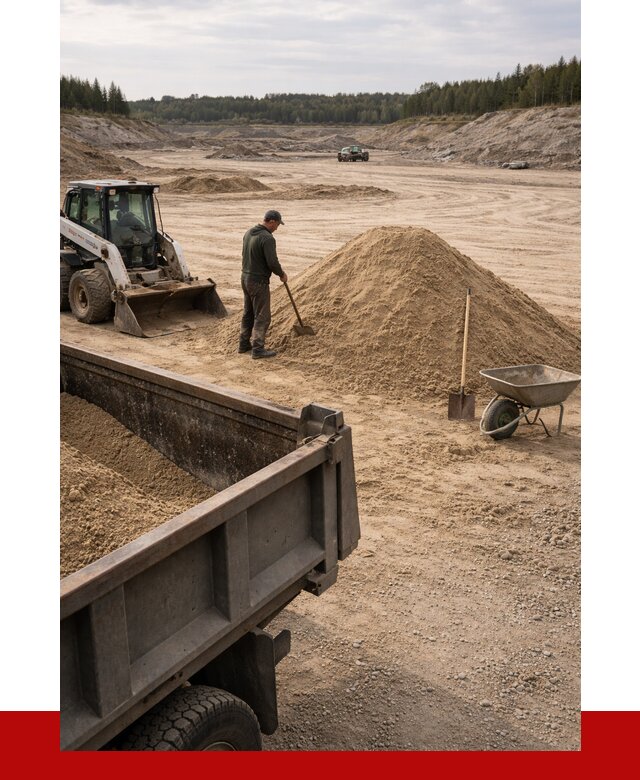 Карьерный песок среднезернистый в Елабуге, от 2228 р. ПРОНЕРУДЛбг