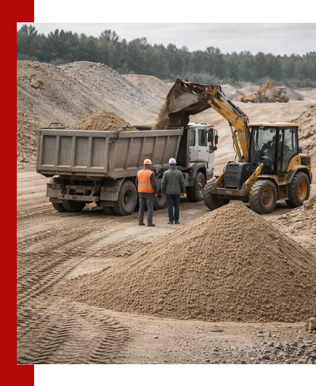 Карьерный среднезернистый песок с доставкой в Елабуге