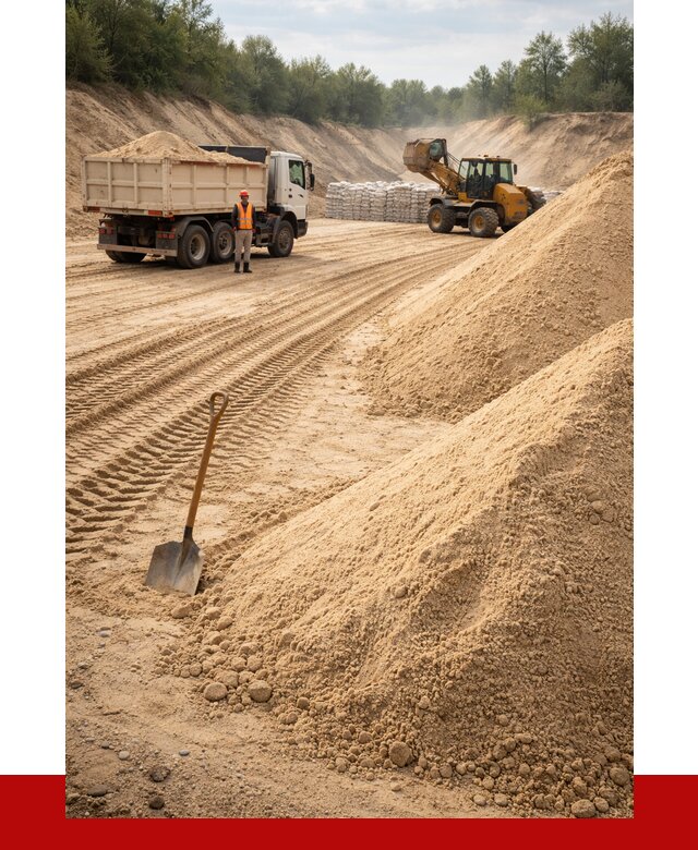 Карьерный песок мелкозернистый в Елабуге от 9115 р. | ПРОНЕРУДЛбг