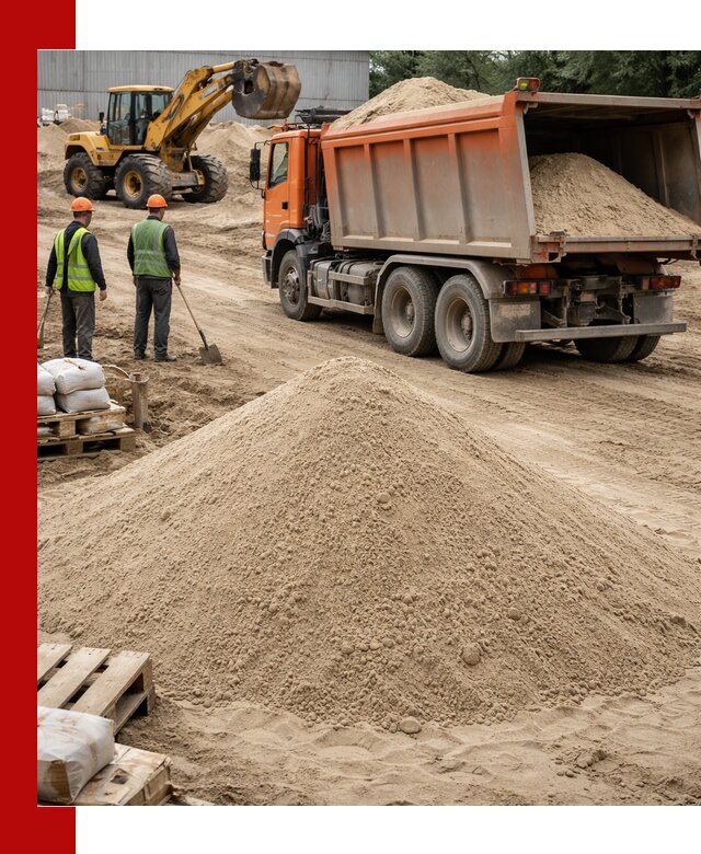 Доставка и продажа мытого речного песка в Елабуге