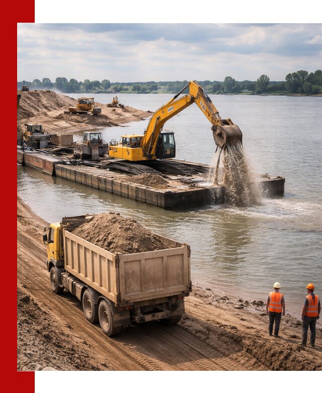 Намывной песок с доставкой в Елабуге оптом и в розницу