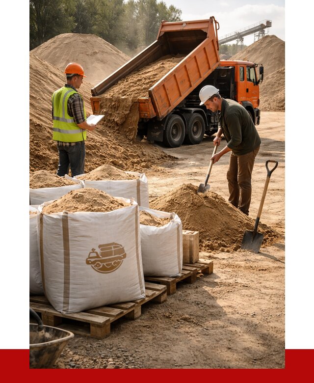 Строительный песок в Елабуге от 2228 р. с доставкой, ПРОНЕРУДЛбг