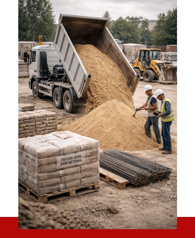 Песок для бетона в Елабуге от 2532 р. с доставкой, ПРОНЕРУДЛбг