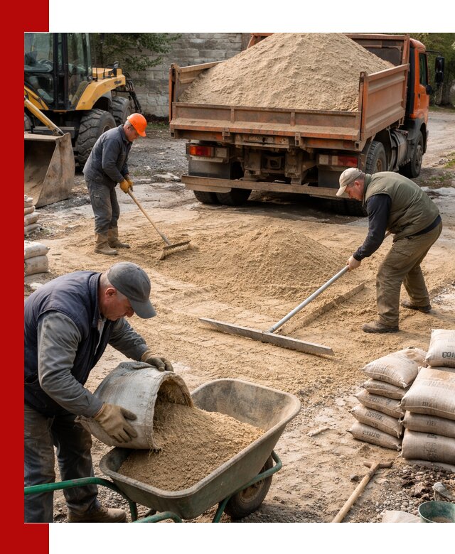 Поставка песка для стяжки в Елабуге с быстрой доставкой