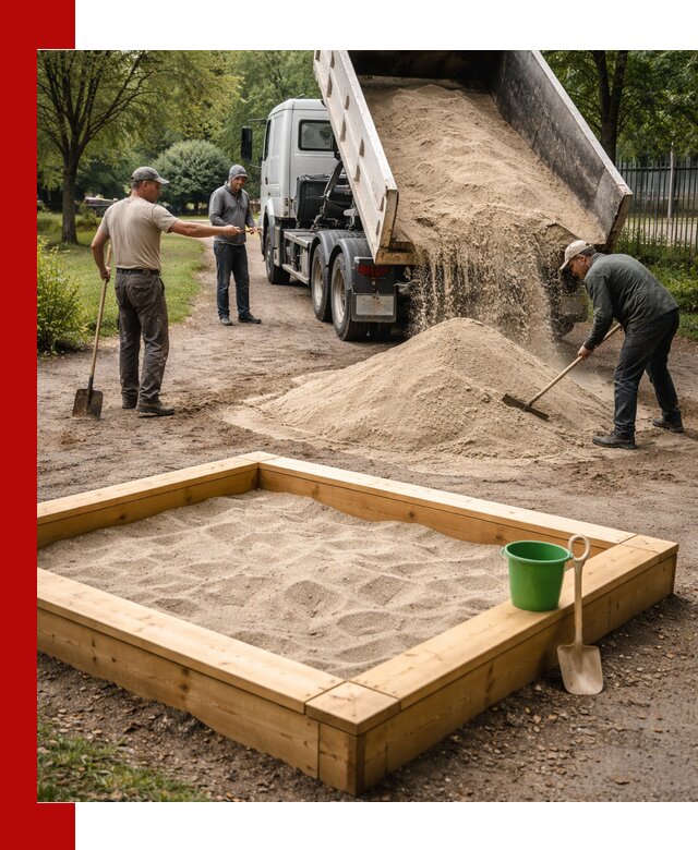 Песок для песочницы с доставкой в Елабуге недорого и чистый