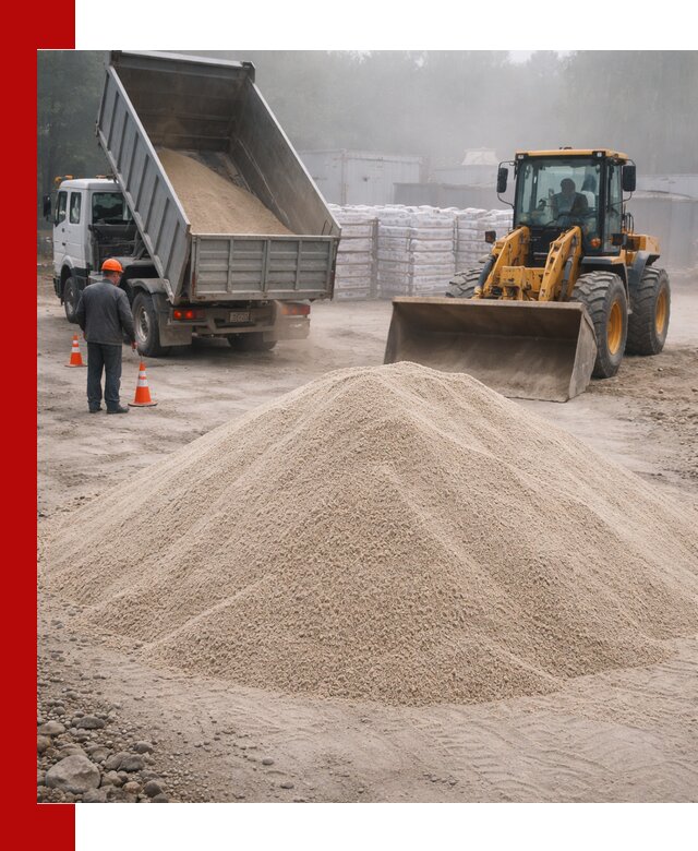 Кварцевый песок фракция 0–8 для стройработ в Елабуге