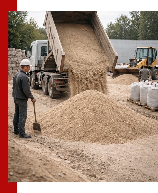Кварцевый песок фракция 0–3 мм с доставкой в Елабуге