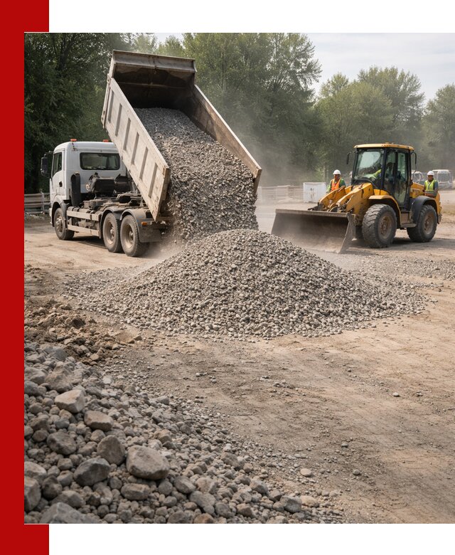 Гравий фракция 5–20 доставка в Елабуге оптом и в розницу