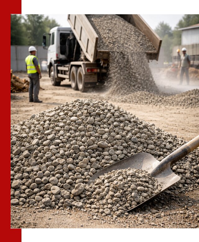 Доставка гравия фракции 20-40 в Елабуге с самосвалами