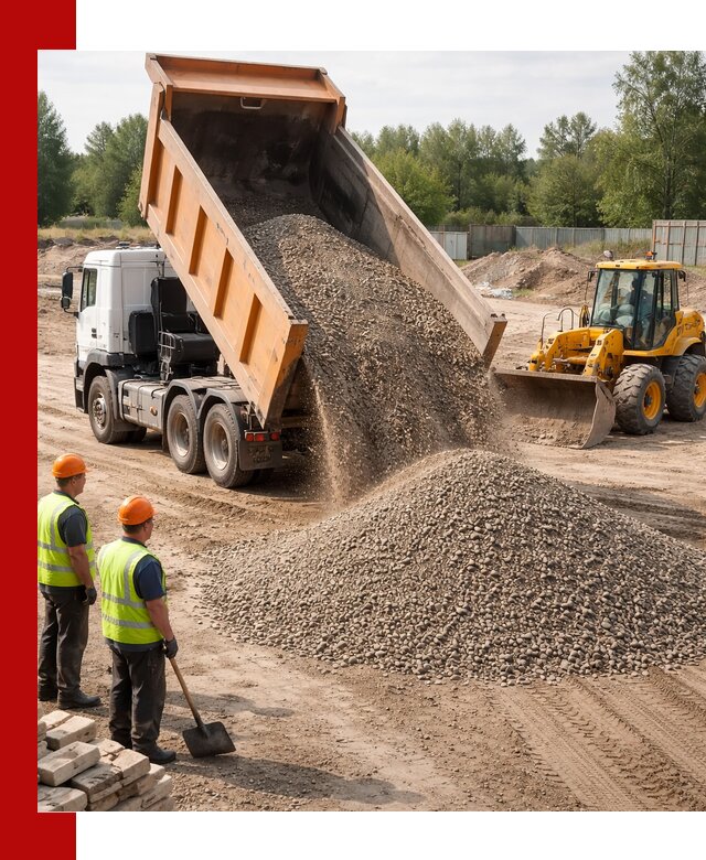 Доставка щебёночно-песчаной смеси ЩПС С7 в Елабуге