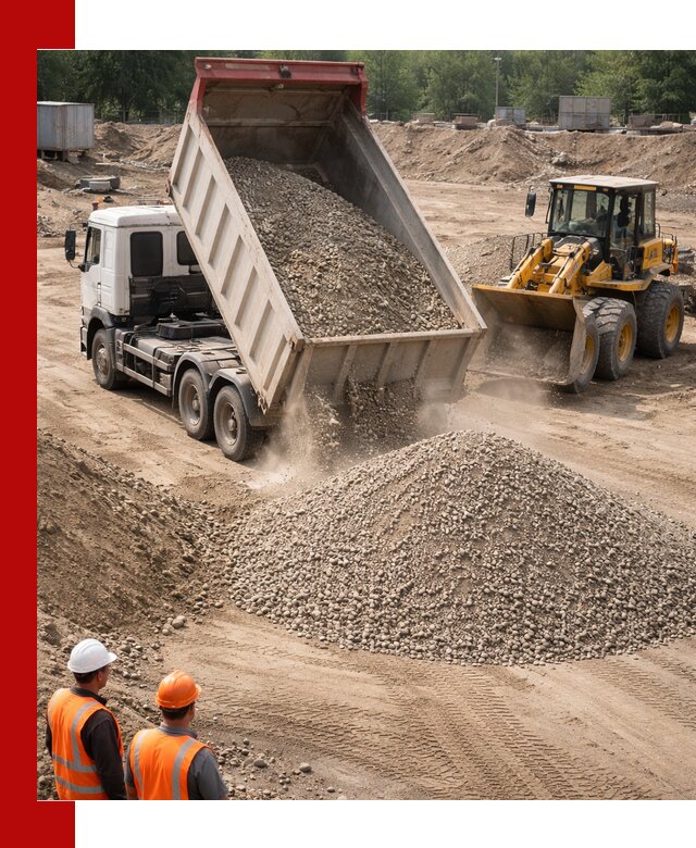 Щебень с песком (ЩГПС С2) с доставкой в Елабуге