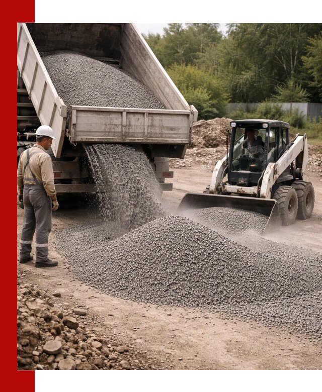 Доставка гравийного отсева 0-5 в Елабуге оптом и в розницу