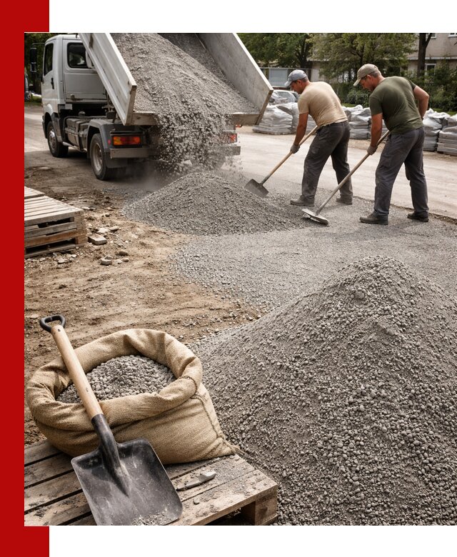 Отсев для тротуарной плитки в Елабуге — доставка и укладка