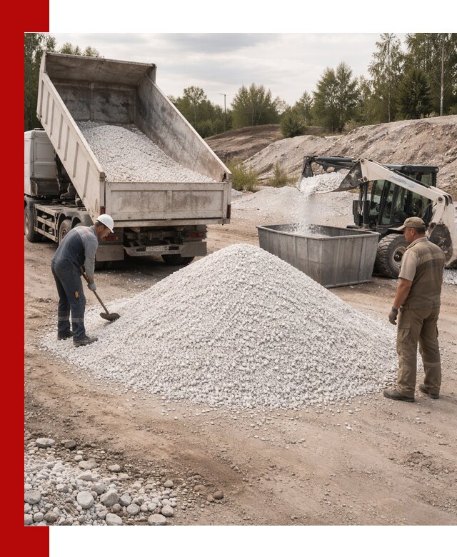 Доставка и продажа белой мраморной крошки в Елабуге