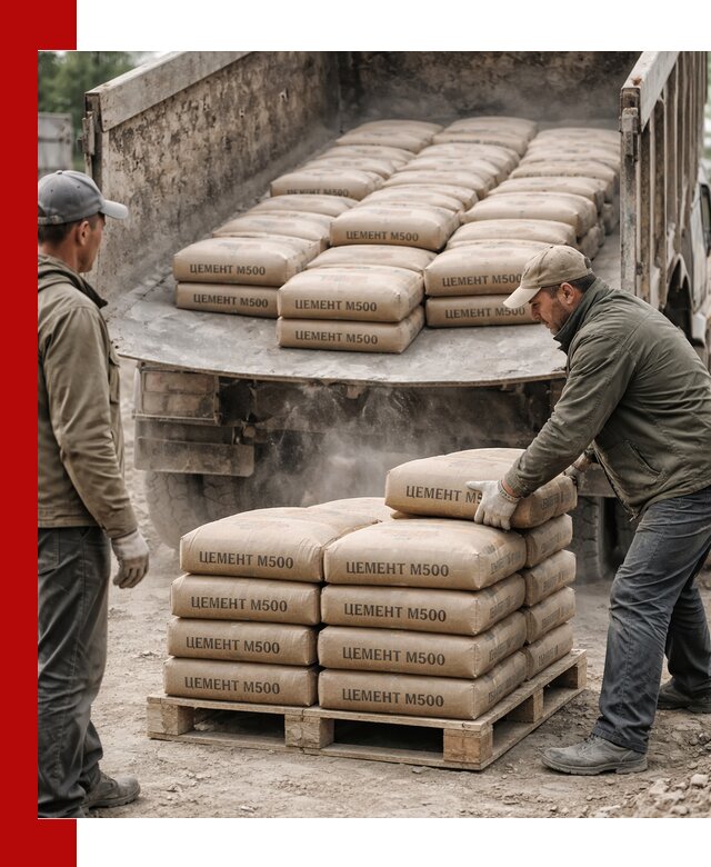Цемент М500 с доставкой самосвалом в Елабуге