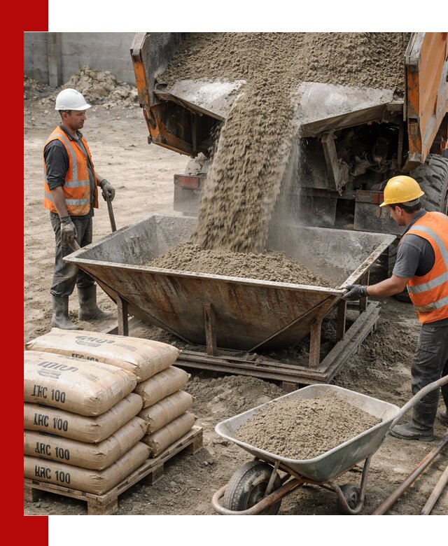 Доставка цементно-песчаной смеси М100 в Елабуге