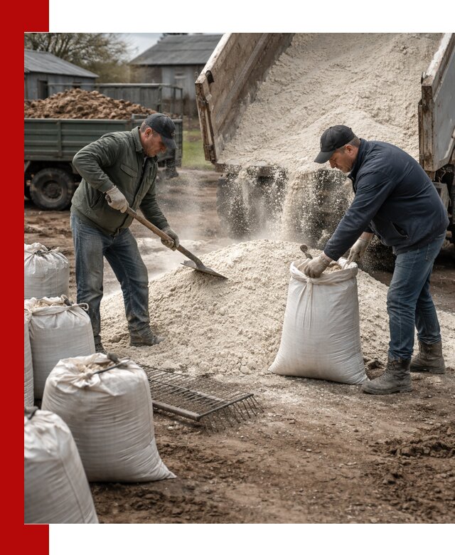 Доставка извести пушонки в Елабуге оптом и мелким оптом