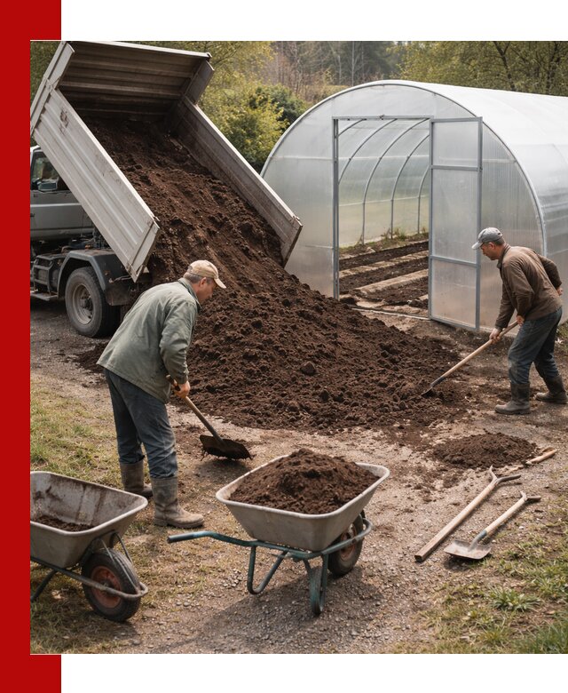 Грунт для теплицы с доставкой в Елабуге — плодородный субстрат под растения