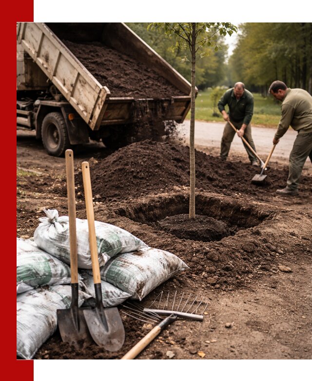 Грунт для посадки деревьев в Елабуге — доставка и подготовка почвы