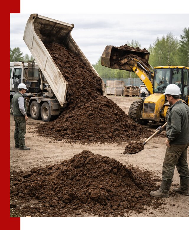 Доставка торфа оптом и в мешках в Елабуге