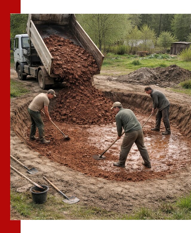 Купить качественную глину для пруда в Елабуге