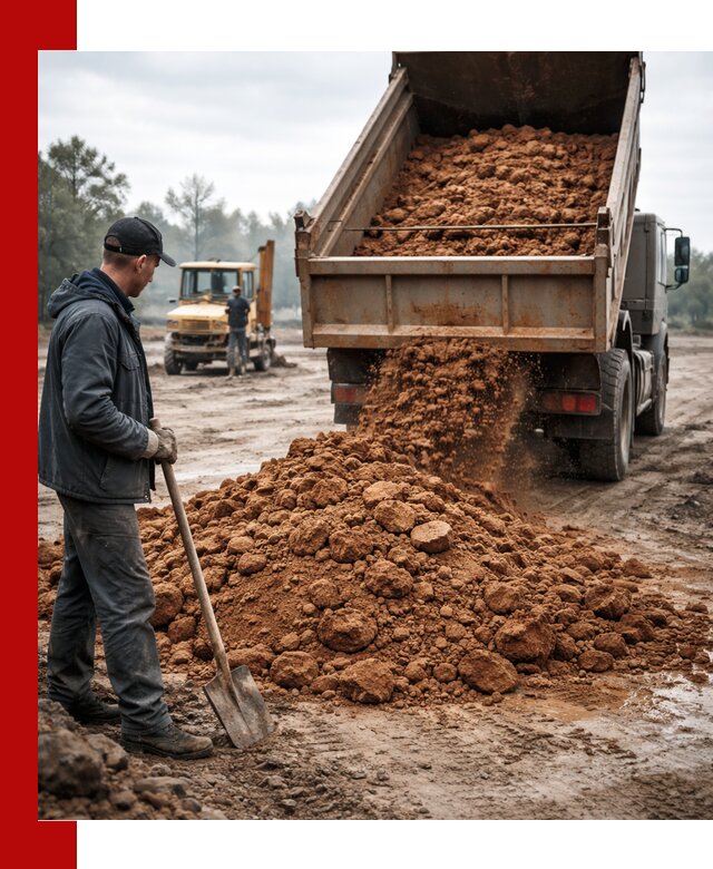 Глина для засыпки в Елабуге с доставкой самосвалами