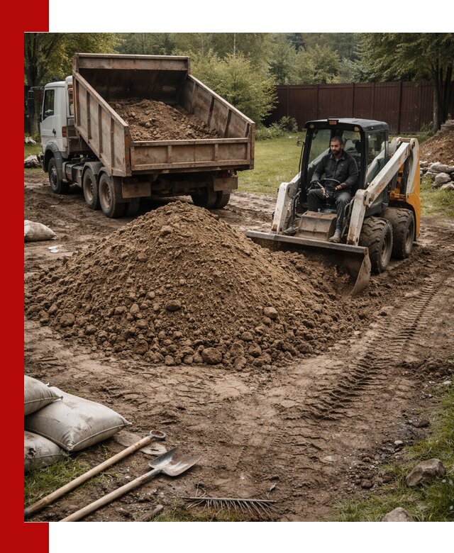 Суглинок для планировки участков в Елабуге с доставкой и выгрузкой