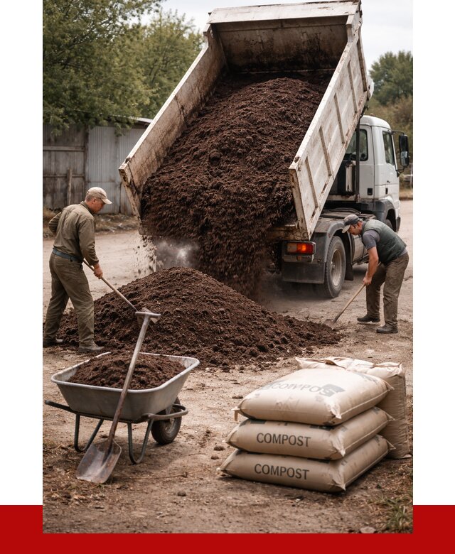 Купить компост в Елабуге от 4254 р. за куб с доставкой | ПРОНЕРУДЛбг