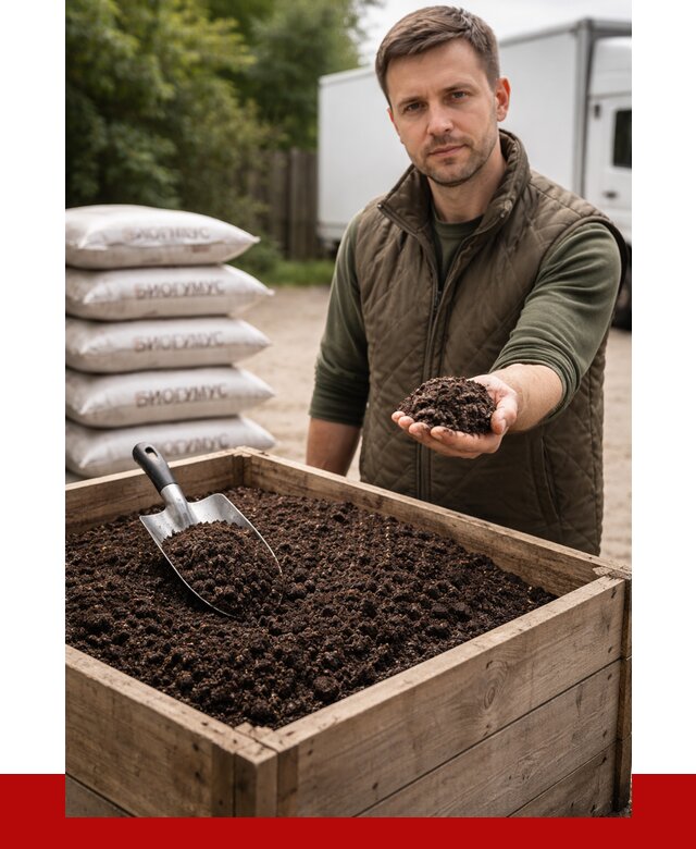 Купить биогумус в Елабуге с доставкой от 8609 р. за куб | ПРОНЕРУДЛбг