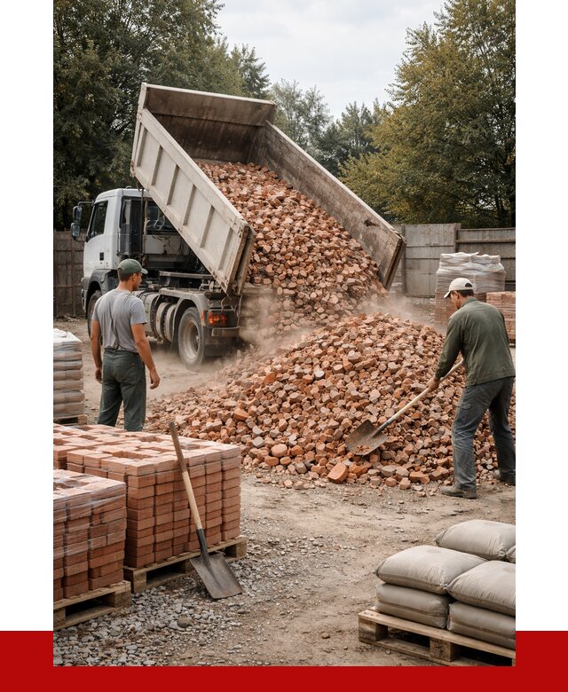 Бой кирпича в Елабуге с доставкой от 4254 руб/куб | ПРОНЕРУДЛбг