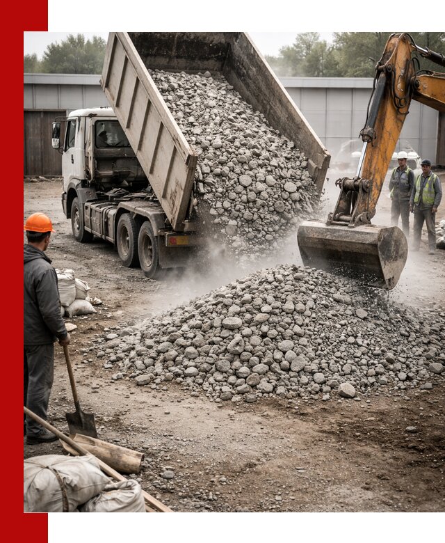 Доставка дробленого бетона в Елабуге оптом и в розницу